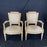 Pair of French Louis XVI Period Chairs with Original White Paint and Nailhead Trim