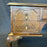 Antique French Maple Writing Table - Detail View of Pulls - For Sale