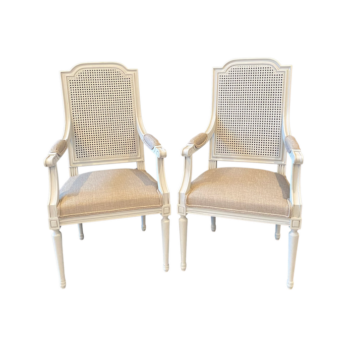 Pair of French Louis XVI Armchairs from Lyon, France