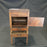 British Bedside Table - View of Open Drawer - For Sale