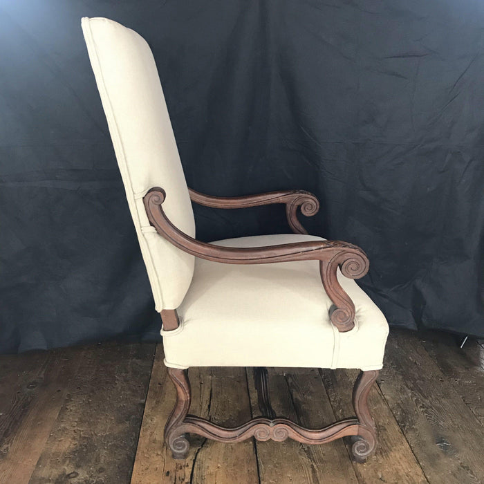 Antique French Louis XV Armchair - Side View - For Sale