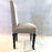 Early french chairs original paint, upholstered in Linen antique french chairs 