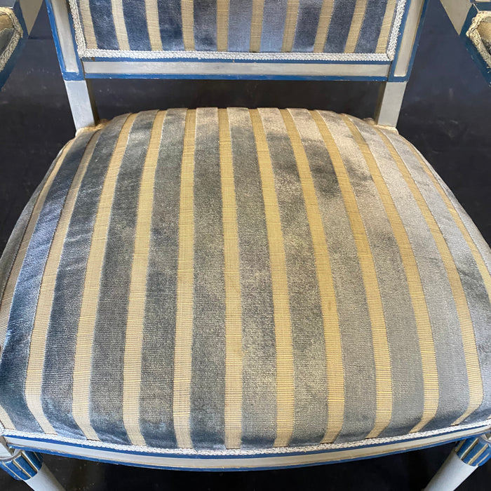 Antique French Living Room Set - Seat Cushion View - For Sale