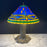 Tiffany Style Art Nouveau Bronze Dragonfly Table Lamp