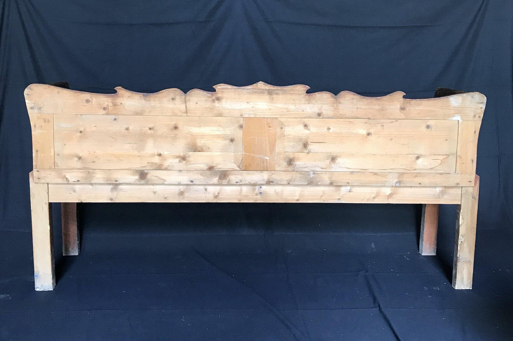 Antique Bench - View of Back - For Sale