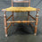 Early American Queen Anne Chair with Rush Seat and Hand Turned Legs and Stretcher