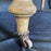19th Century English Pine Dining Table - View of Caster on Foot - For Sale