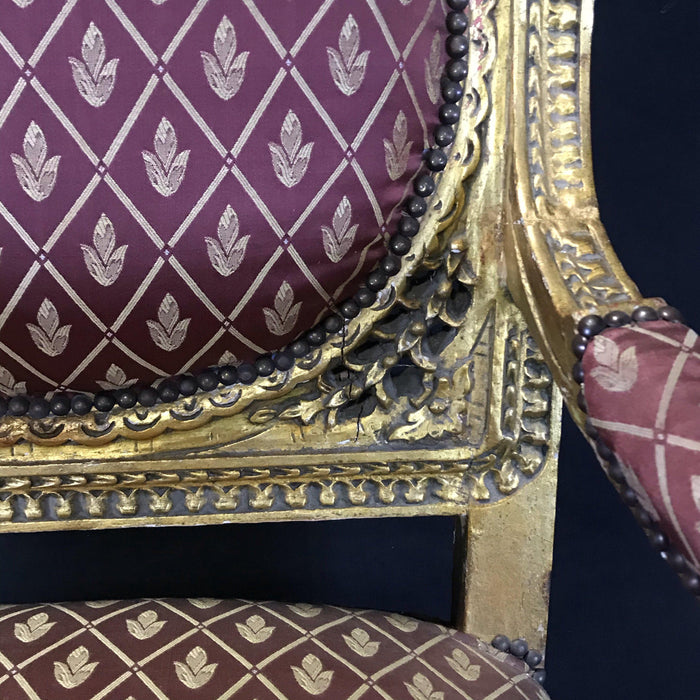 Gilt Arm Chairs - Antique French Empire Louis XV from Canonbury