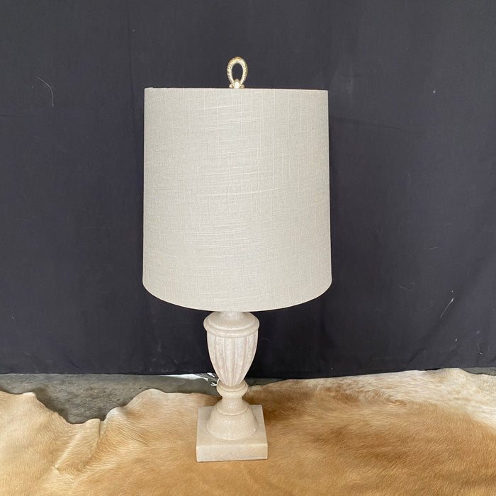 Single Italian Urn Neoclassical Style Alabaster Table Lamp
