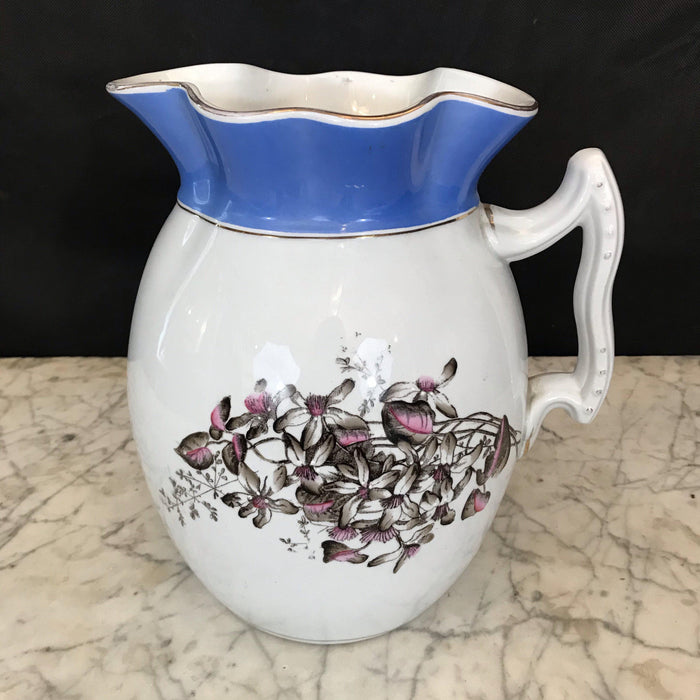 British Stone China Pitcher and Bowl Set by Maddock & Company