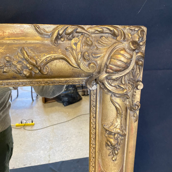 French Early 19th Century Gold Gilt Neoclassical Renaissance Mirror from Paris