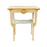 Italian Gold Gilt and Cream Painted Midcentury Art Nouveau Side Table