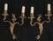 Pair of French Bronze Rococo or Louis XV Style Two-Light Sconces