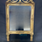 French Antique Louis XVI Mirror with Intricate Fronton Carving and Original Gold Leaf