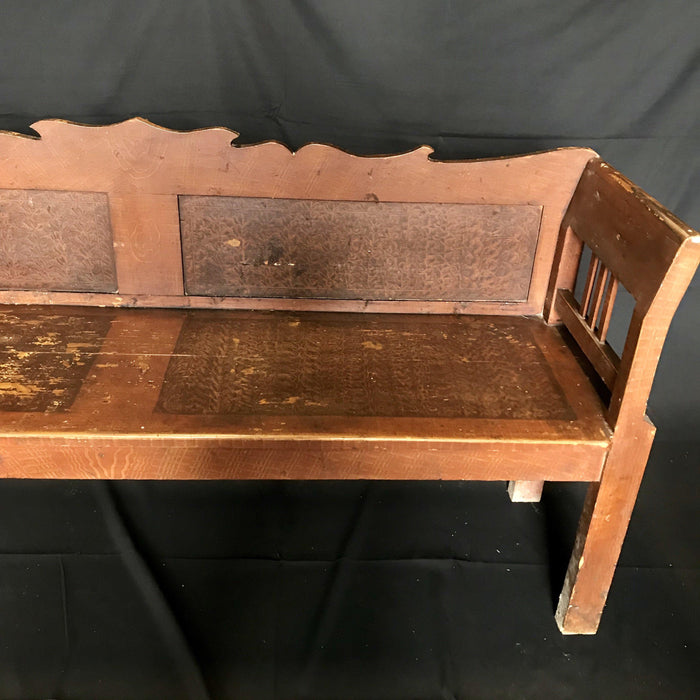 French Sofa Bench - Corner View - For Sale
