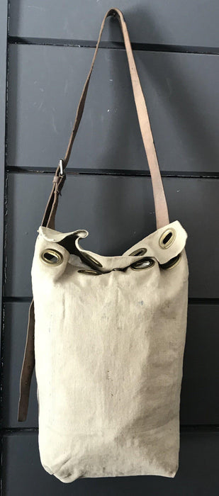 Vintage postman's bag with a leather strap
