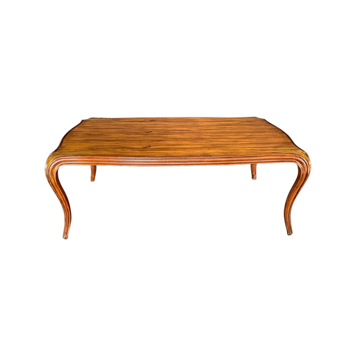 Lovely Curved Coffee Table or Cocktail Table by Keno Bros. for Theodore Alexander