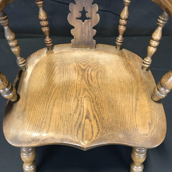 Antique Oak British Windsor Arm Chair