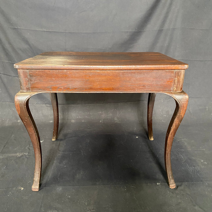 Elegant French Side Table or Desk with Hooved Feet, Early 19th Century
