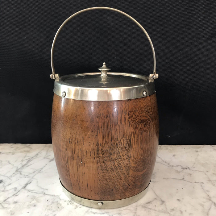 British Oak Biscuit Barrel