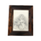 Antique drawing of a child and a dog in a wood frame 