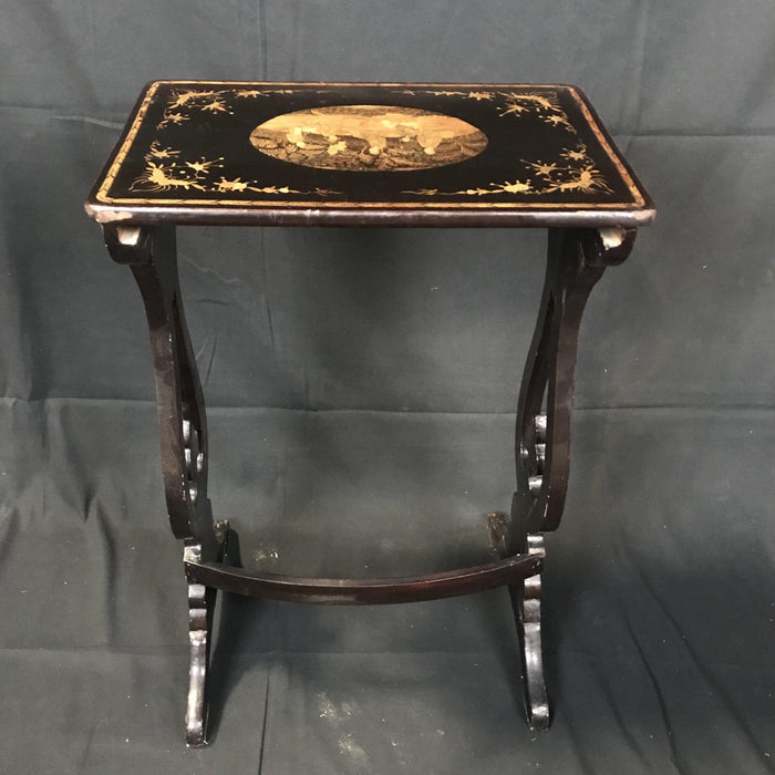 Set of Four French Chinoiserie Nesting Tables