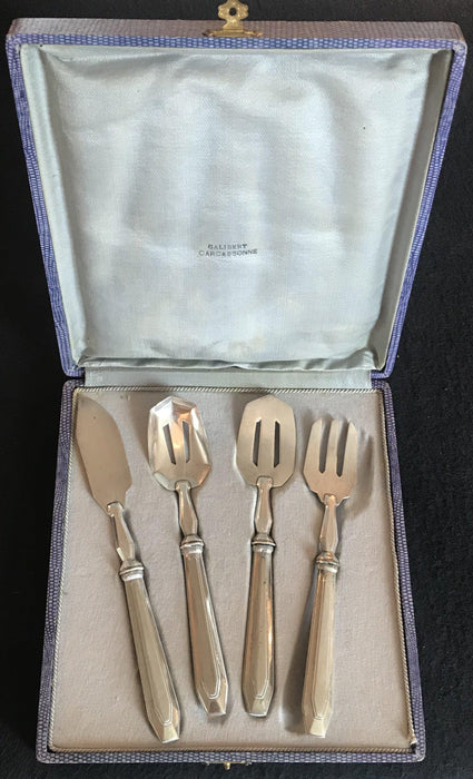 For sale: French Silver Dessert Set Galibert in Carcassonne