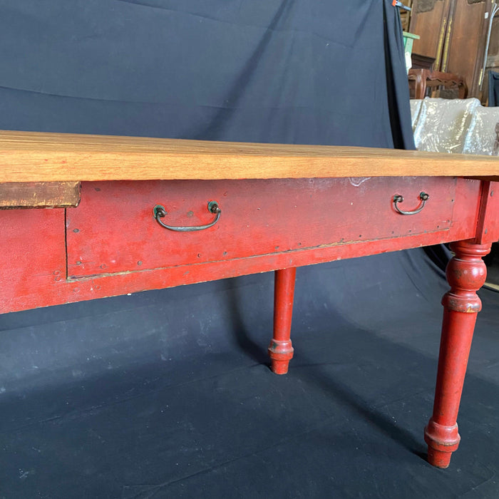 Desk with Original Paint - Detail Drawer View - For Sale