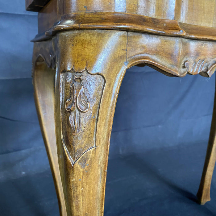 Italian Period Burled Walnut Game Table, Side Table or Console Circa 1780