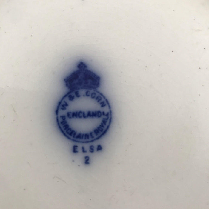 Antique blue and white ceramic bowl