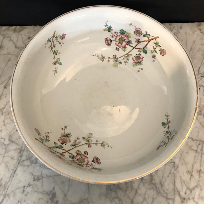 British Stone China Pitcher and Bowl Set by Maddock & Company