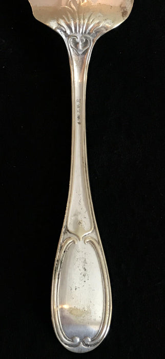French Silver Hand Etched Fish Server