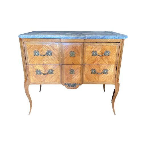 Source French Antique Louis XV Style Marble Top Commode Dresser Cabinet  Chest Bombe Chest of Drawers inlaid chest of drawers on m.