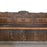 Antique Painted Hungarian Pine Bench - View of Bench Back - For Sale
