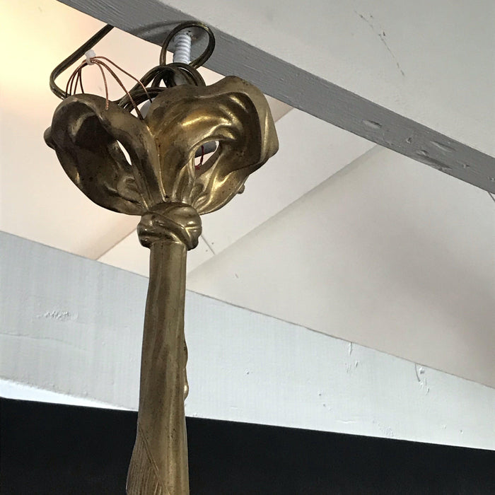 Antique gold electric chandelier 