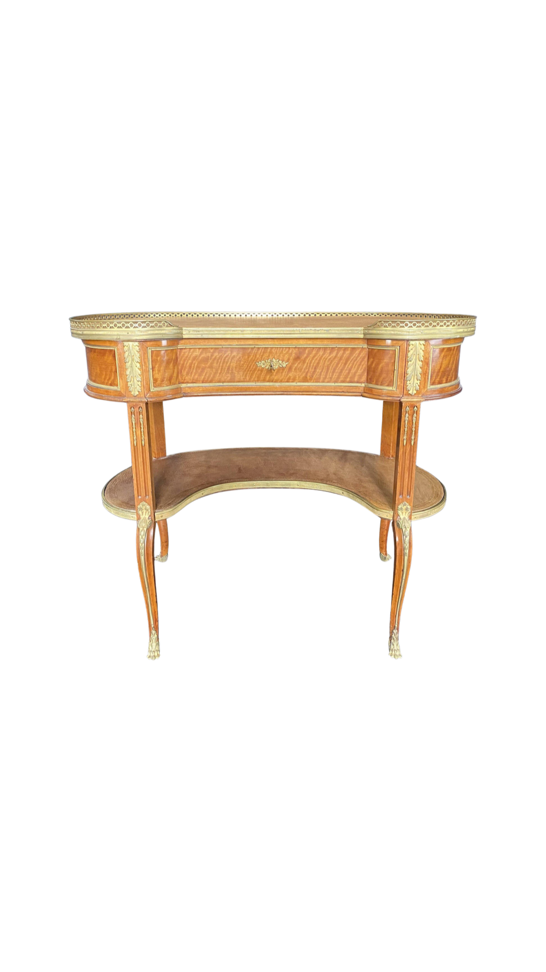 Early 20th Century Vintage Louis XV Style Kidney Shape Desk