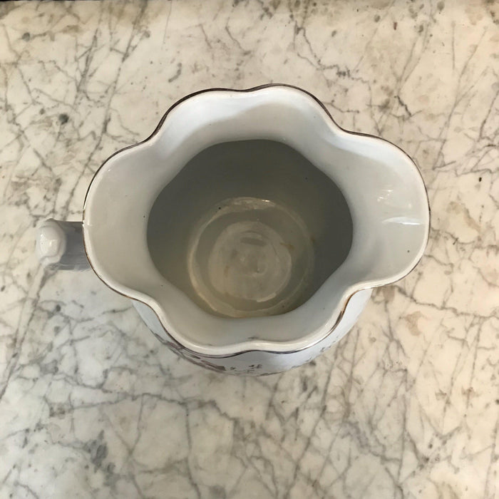 British Stone China Pitcher and Bowl Set by Maddock & Company