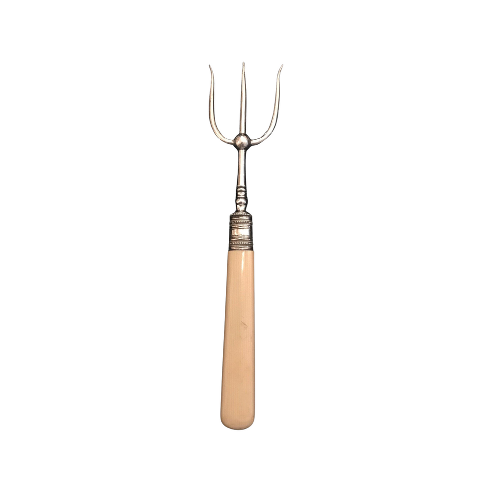 Silver British Bread Fork or Serving Fork