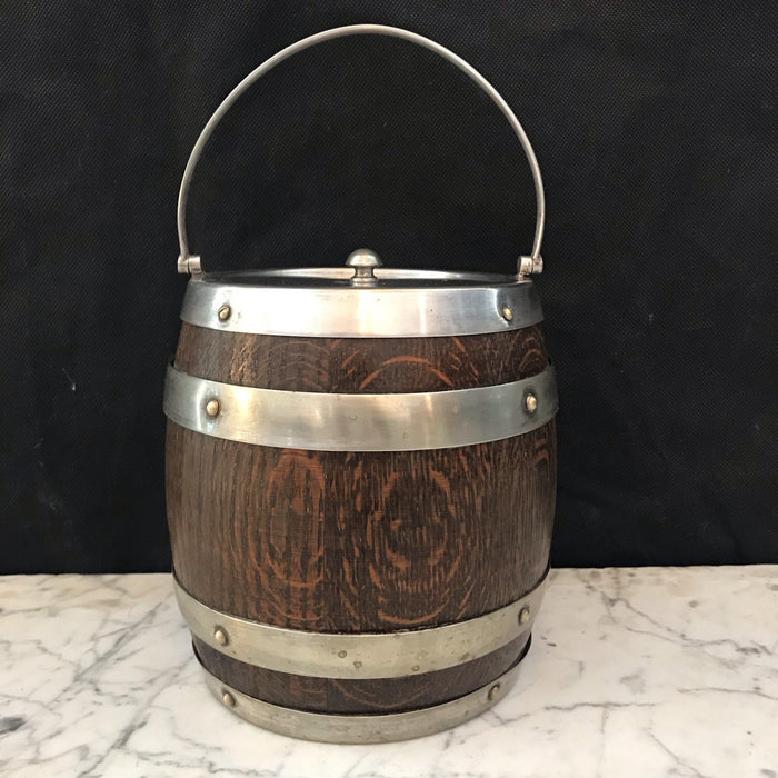 British Oak Biscuit Barrel