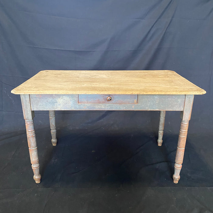 19th Century Pine Side Table - Front View - For Sale