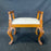French Louis XV Carved Walnut Chair and Ottoman Set