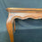 French Parquet Dining Table - Detail View of Apron - For Sale