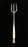 British Silver and Mother of Pearl Bread Fork or Serving Fork