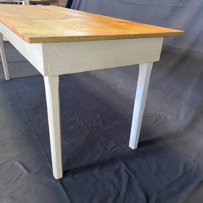 Primitive Pine Table - Side View - For Sale