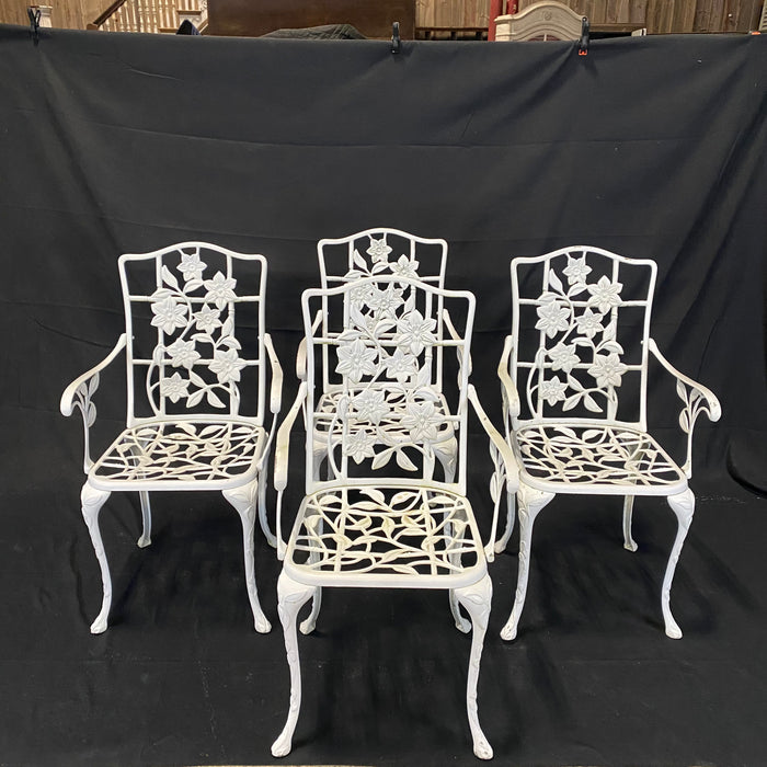 British Outdoor Garden Furniture: Four Armchairs by Renowned English Brand Nova