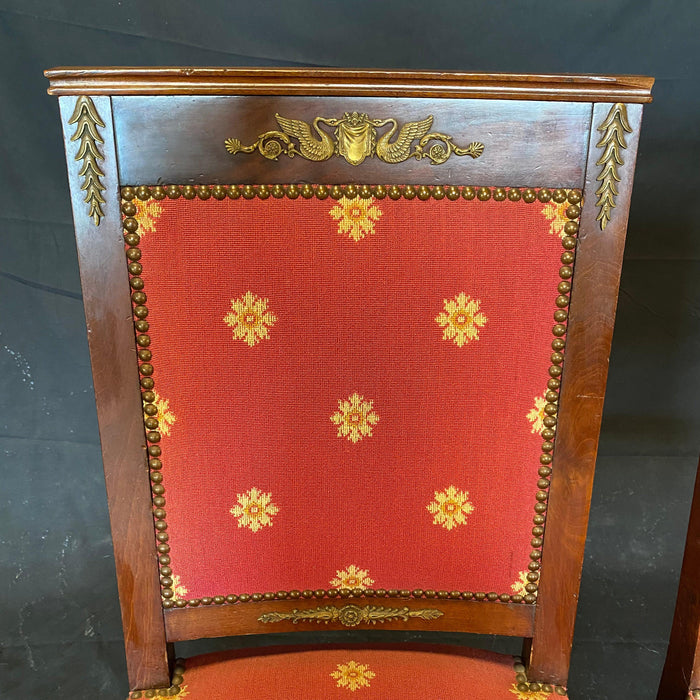 Antique French Armchair - View of Chair Back - For Sale