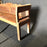 Antique French Wooden Bench - Side View - For Sale