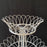 French Round Three-Tier Iron Wire Plant Stand