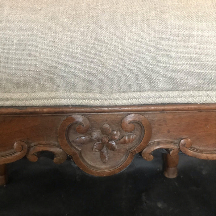 Antique French Armchair 19th Century - View of Carving - For Sale