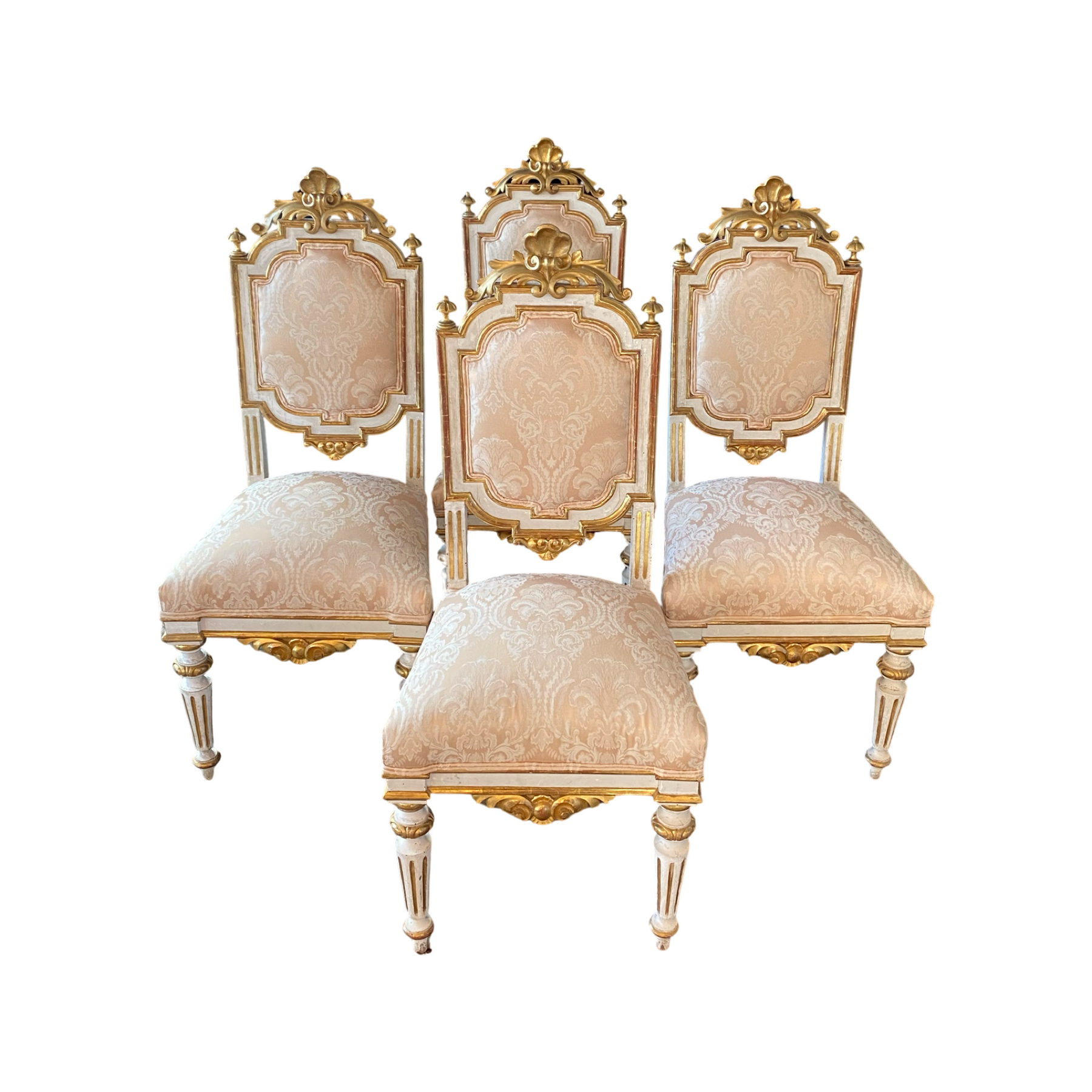 Original French Louis XV Gold Gilt Arm Chair — The Art of Antiquing